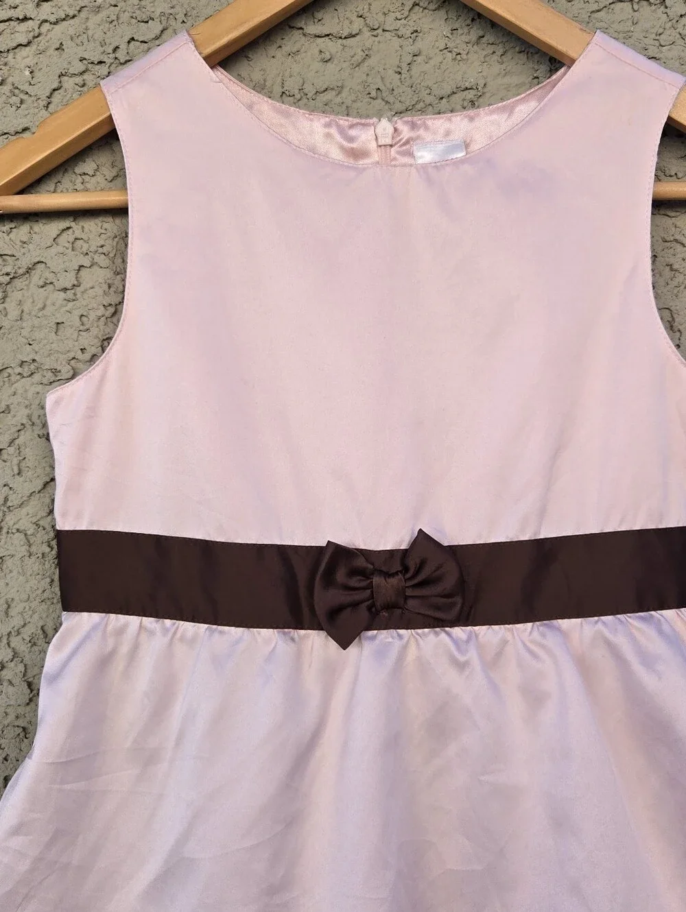 Gymboree Girls Layered Party Dress with Brown Sash